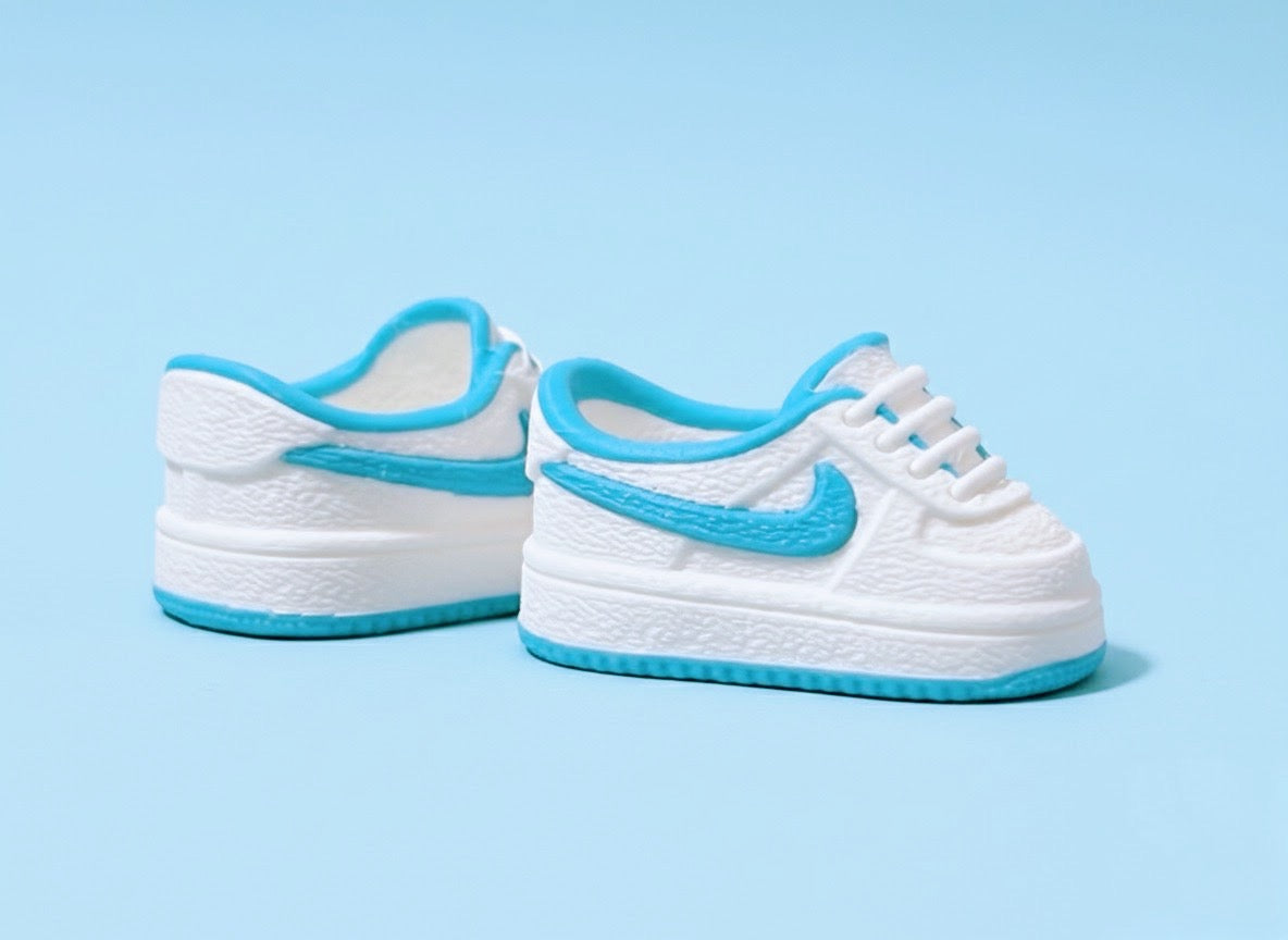 White w/Blue Foncy’s